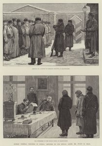 シベリアのロシアの刑務所の囚人 作： William Barnes Wollen